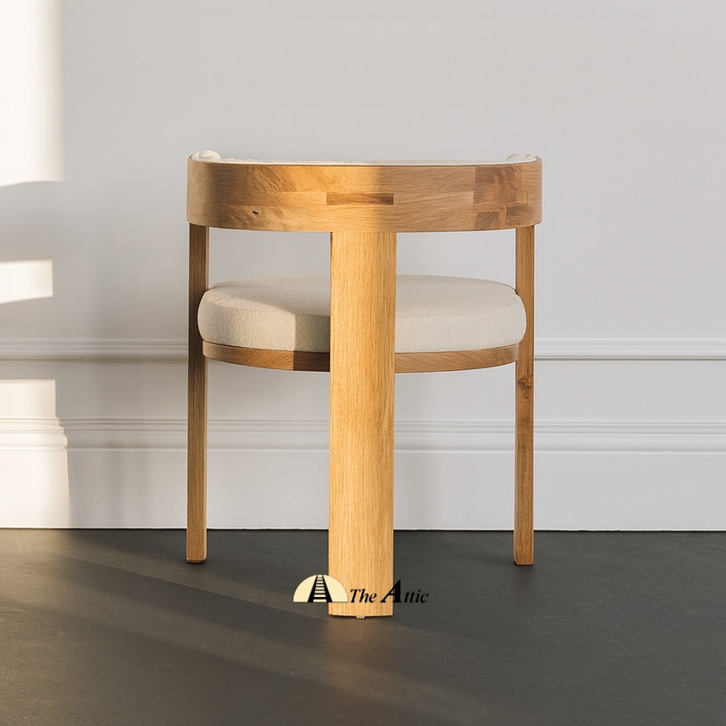 Cannes T-back Upholstered Dining Chair - The Attic Dubai