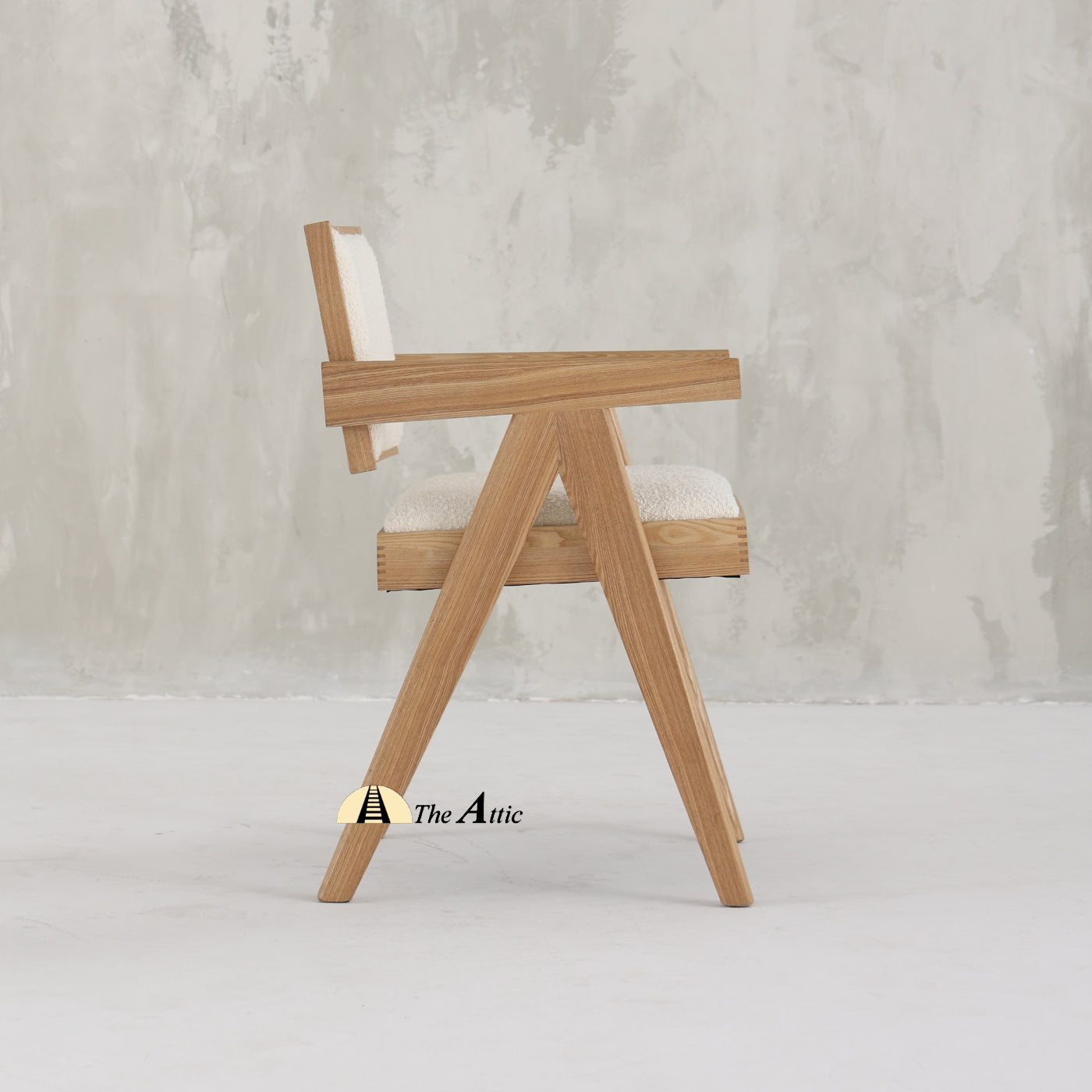 Geneva Boucle Dining Armchair, Chandigarh Chair - The Attic Dubai