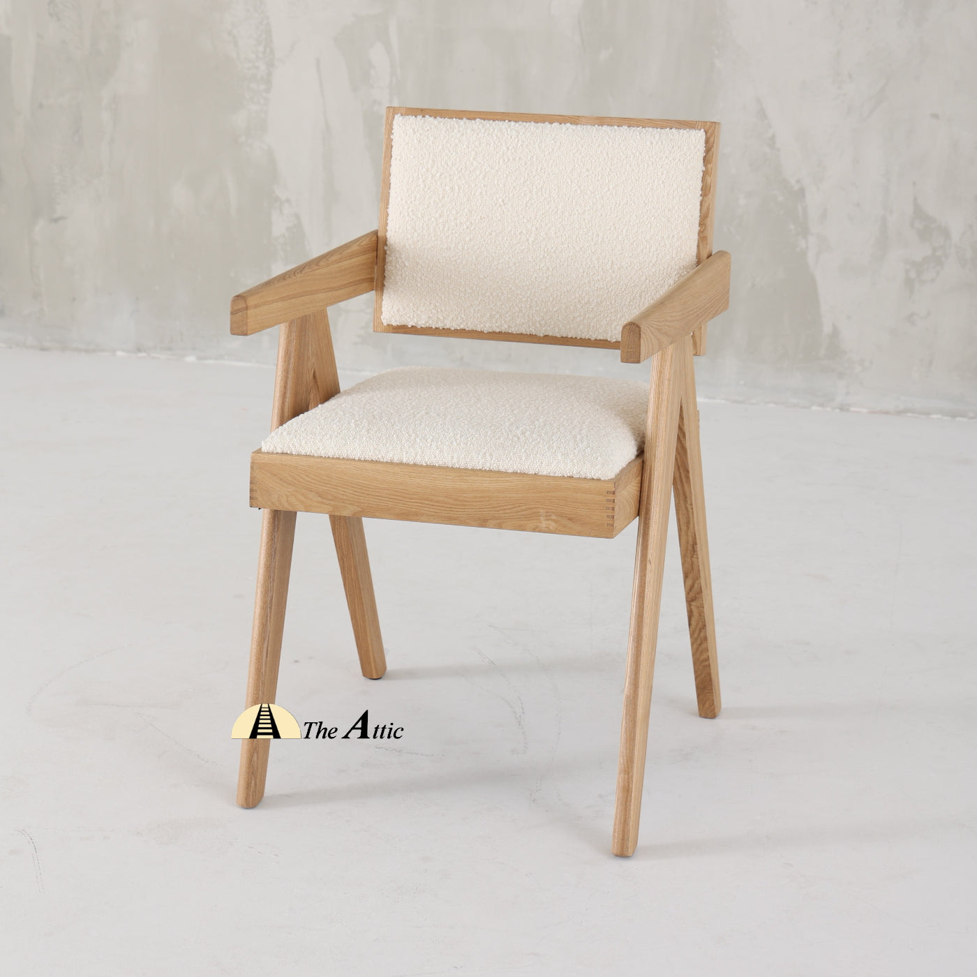 Geneva Boucle Dining Armchair, Chandigarh Chair - The Attic Dubai