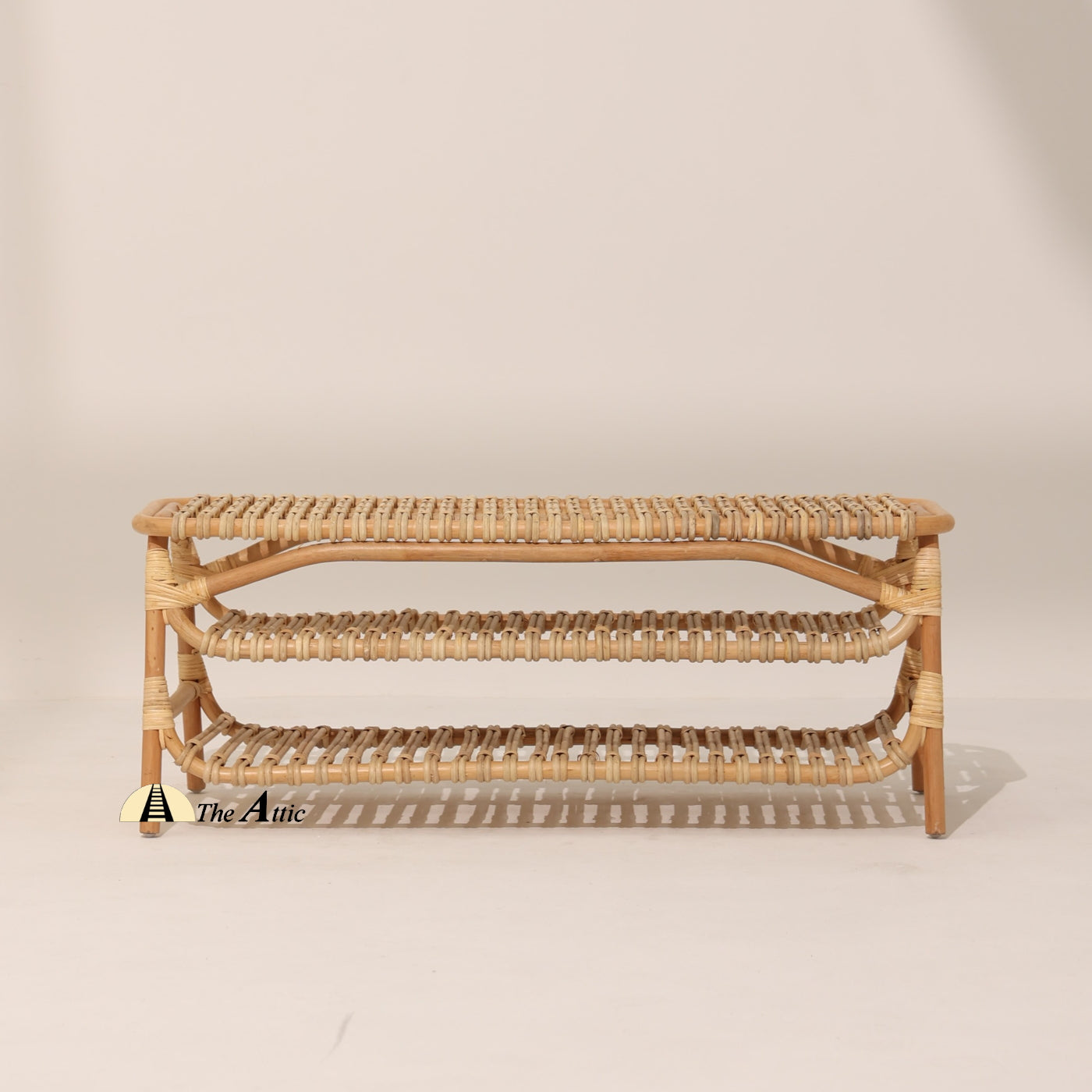 Hazel Rattan Bench Seat, Rattan Furniture, Wicker Furniture - The Attic Dubai