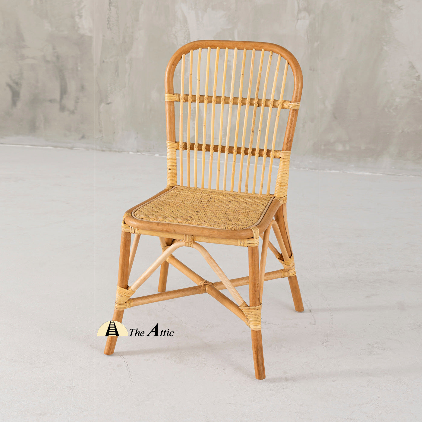 Megan All Rattan Dining Chair, Rattan Wicker Furniture The Attic