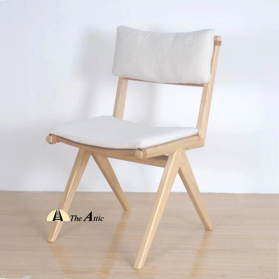 Ohio Dining Chair, with Cushioned Backrest and Seat - The Attic Dubai