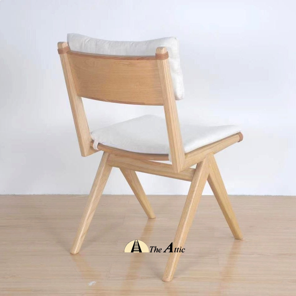 Ohio Dining Chair, with Cushioned Backrest and Seat - The Attic Dubai