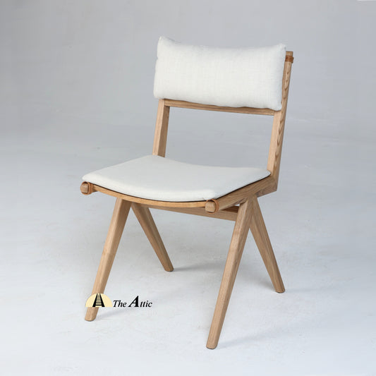 Ohio Dining Chair, with Cushioned Backrest and Seat - The Attic Dubai