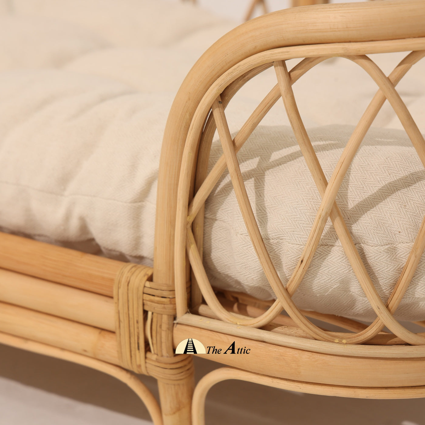 Scout Rattan Dog Bed, Stylish Pet Bed - The Attic Dubai