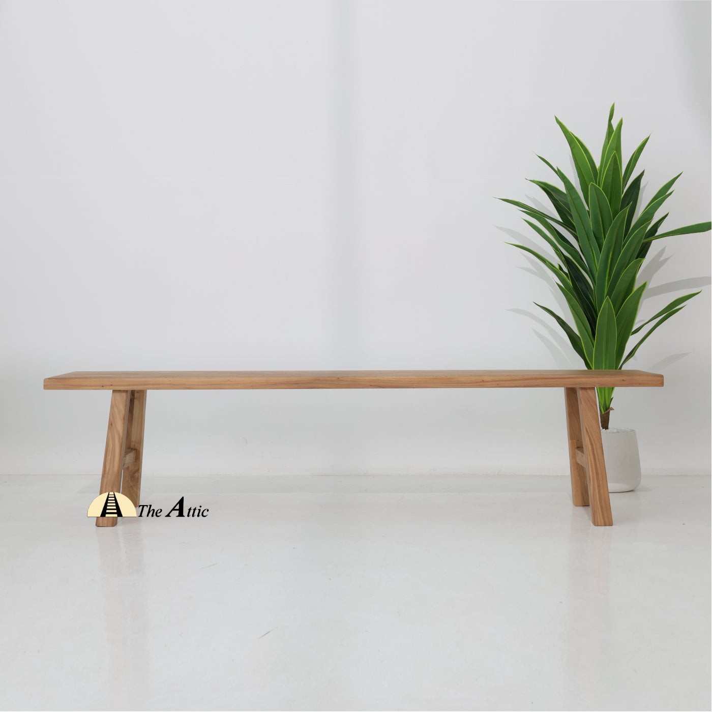 Wooden Dining Bench, 200 cm - The Attic Dubai