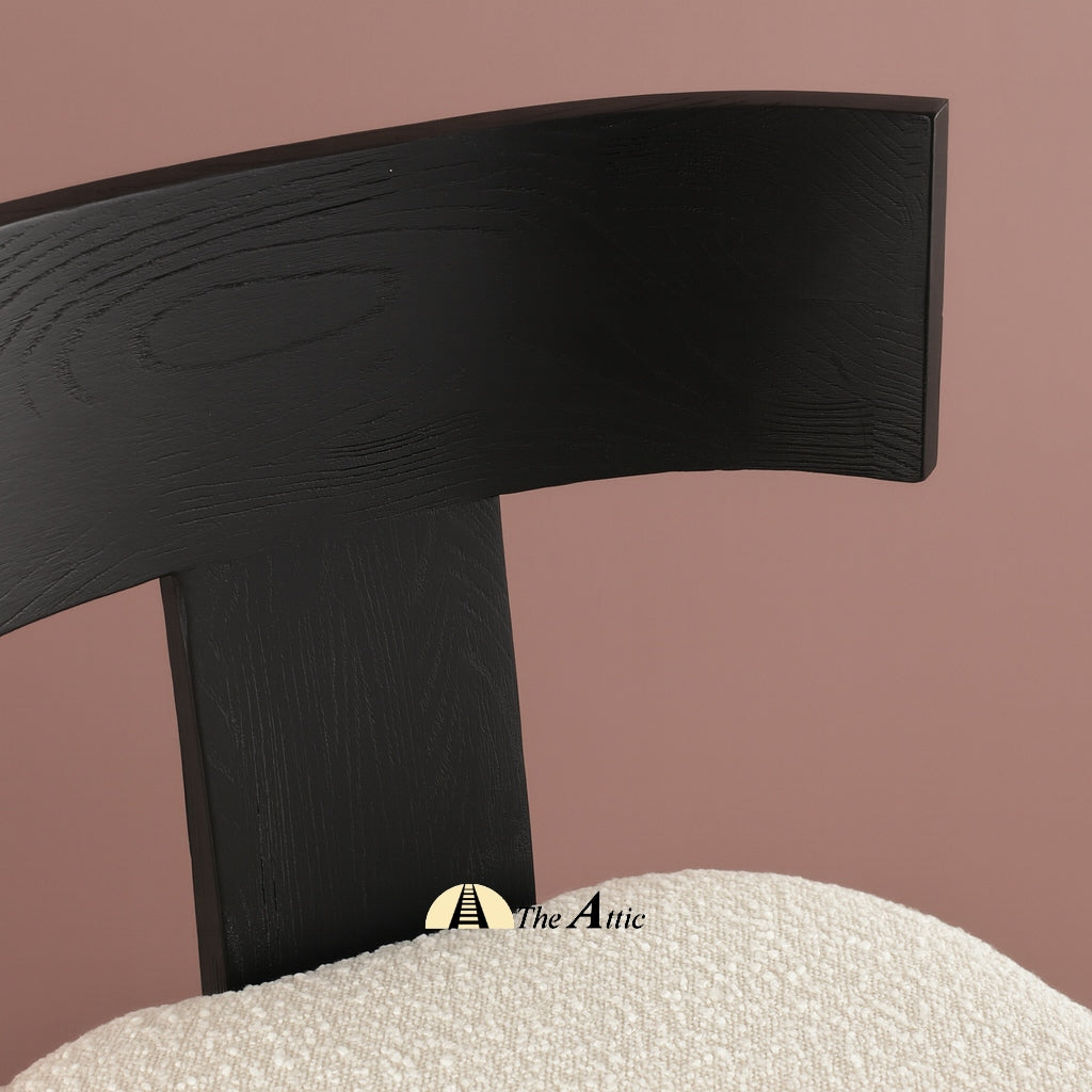 Aruba T-back Upholstered Dining Chair - The Attic Dubai