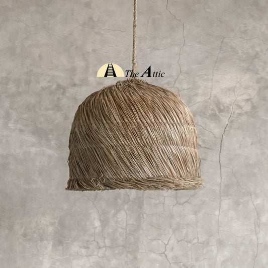 Carmen Raffia Pendant, Hanging Lamp, Chandelier- The Attic Dubai