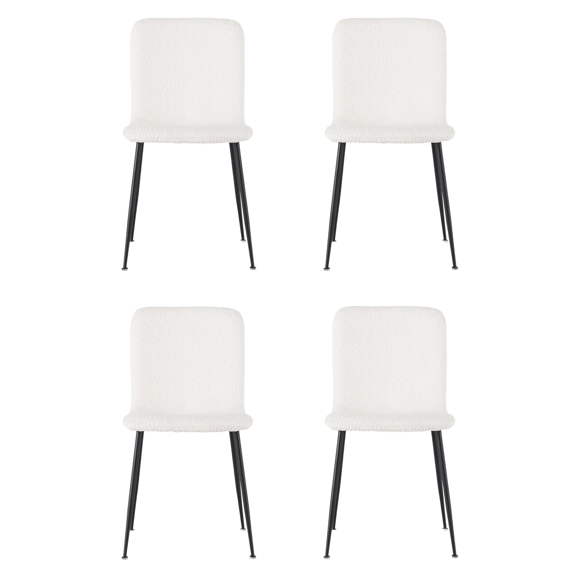 Brisbane Boucle Dining Chair, Set of 4 - The Attic Dubai