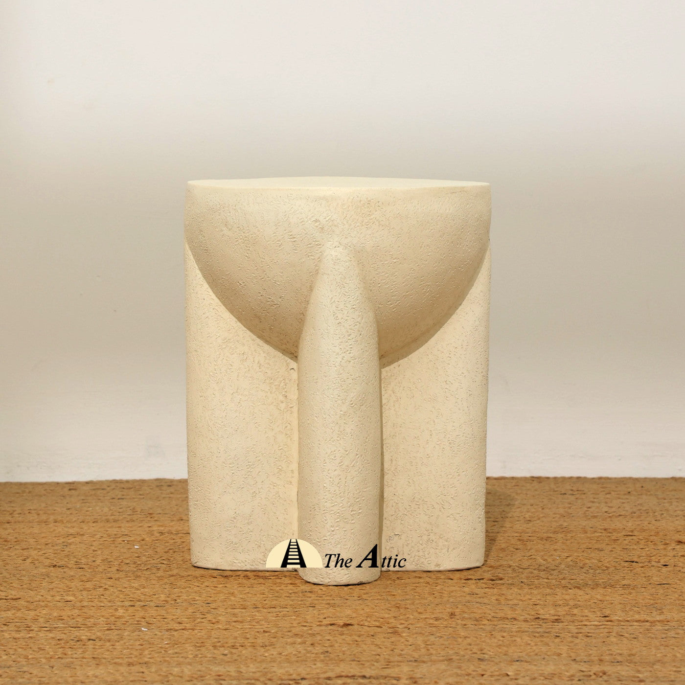 Naga Side Table, Antique White End Table - The Attic Dubai