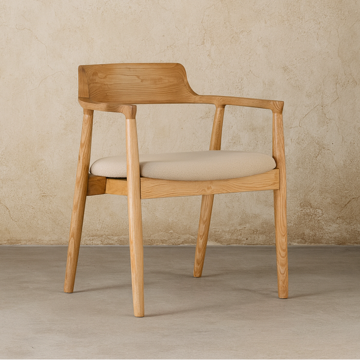 Alexandria Upholstered Wood Dining Chair, Dining Room Furniture Dubai