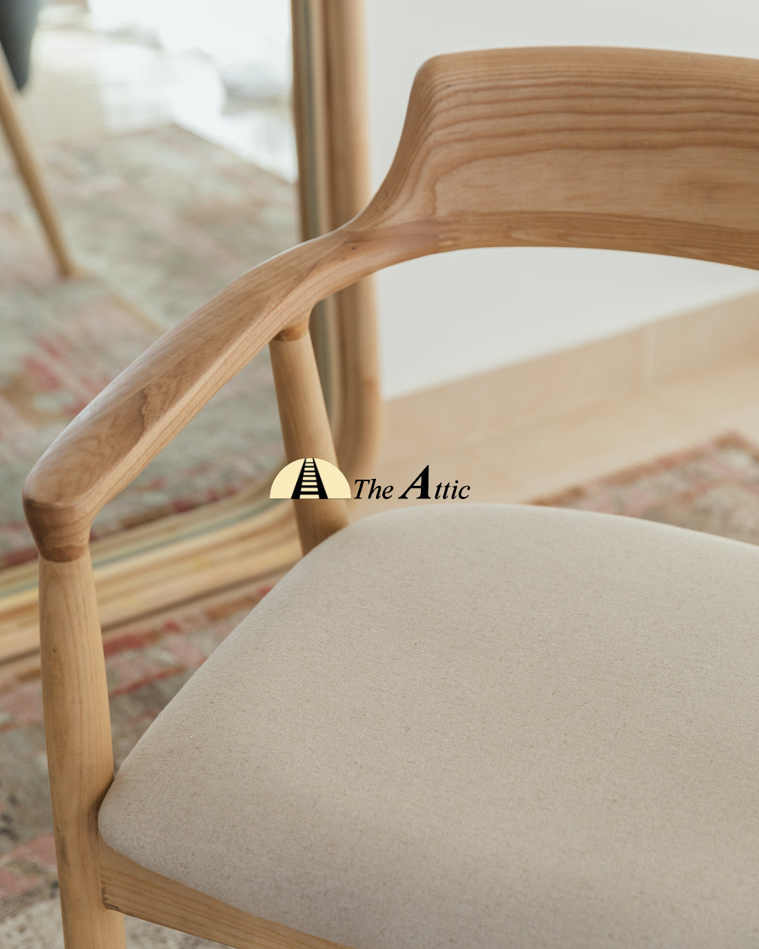 Alexandria Upholstered Dining Armchair - The Attic Dubai