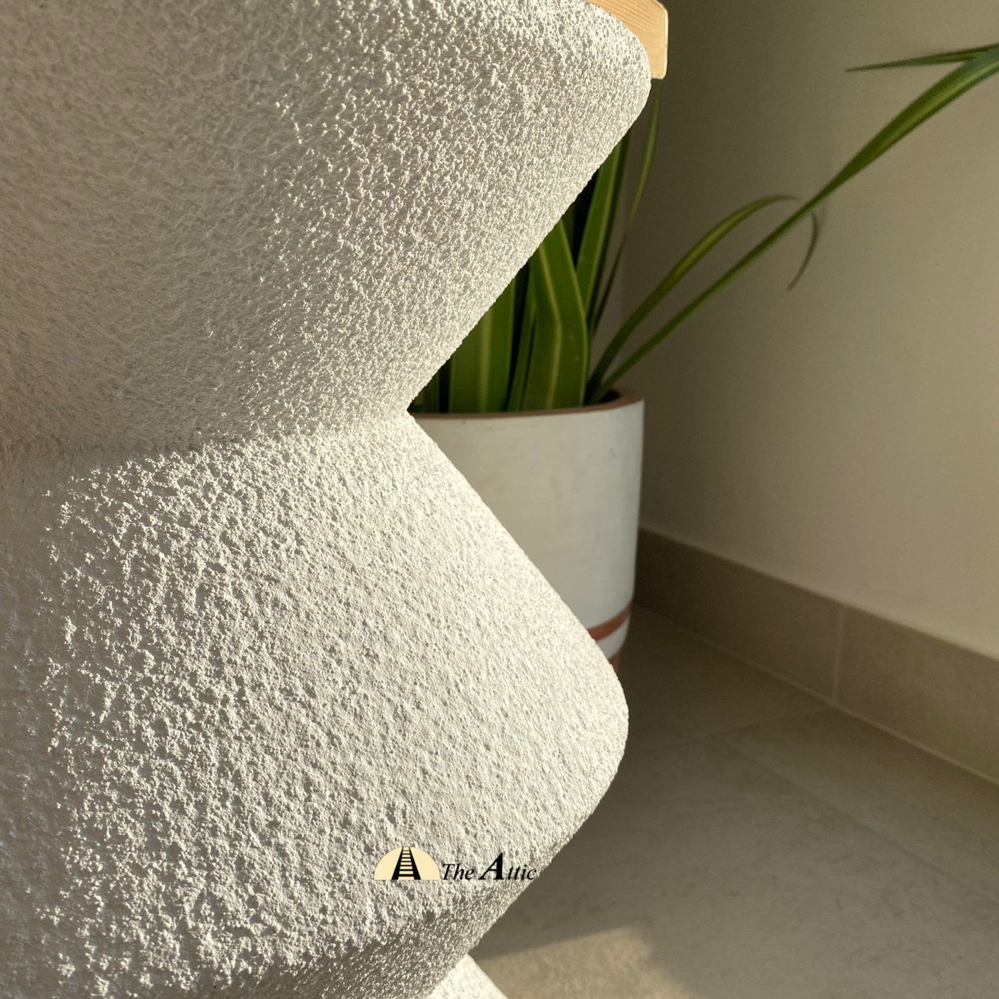 Amreli Side Table, Pure White - The Attic Dubai