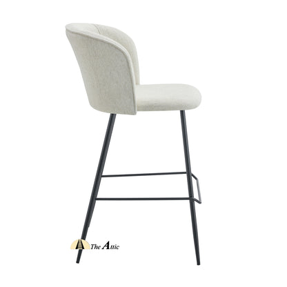 Amsterdam Fabric Bar Counter Stool - The Attic Dubai