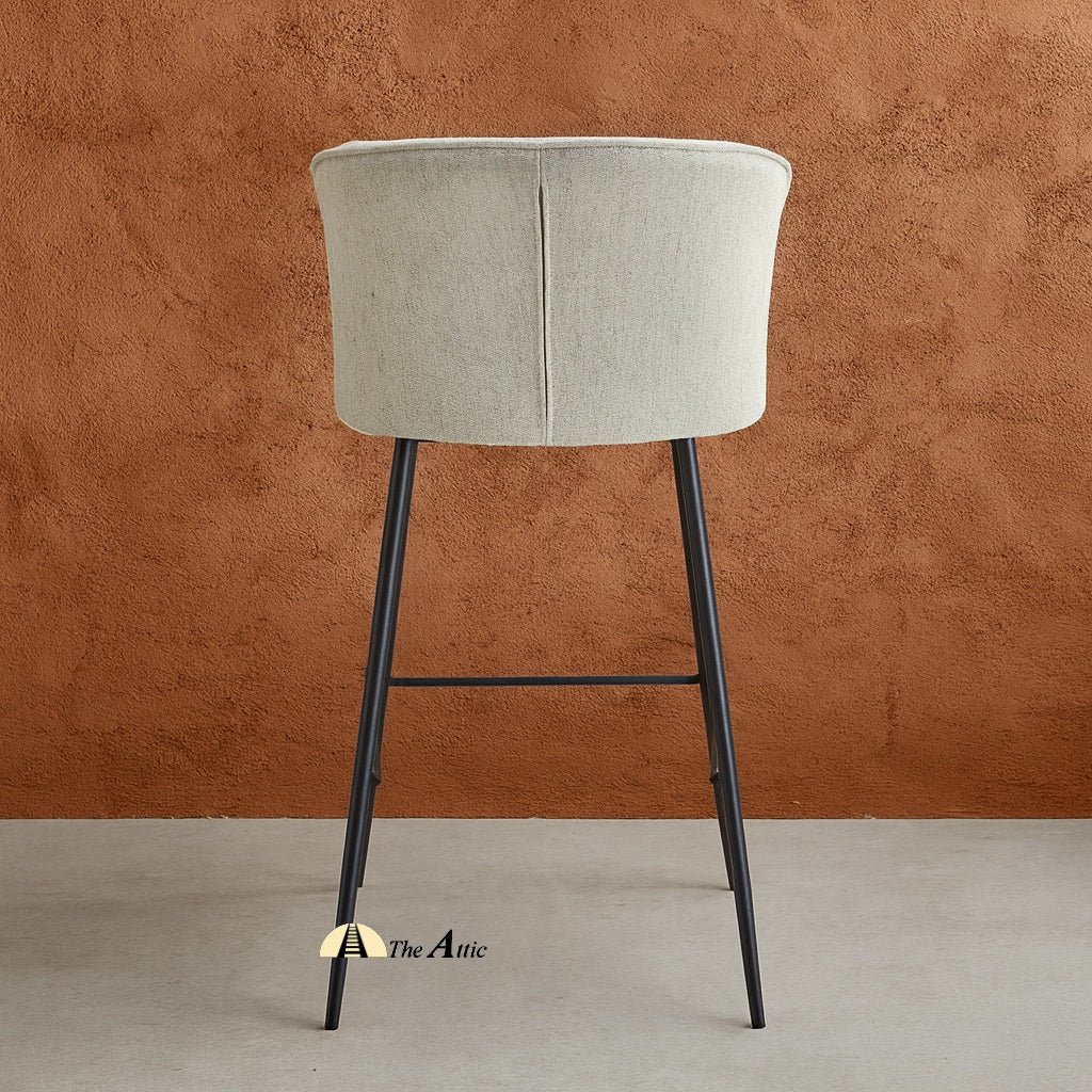 Amsterdam Fabric Bar Counter Stool - The Attic Dubai