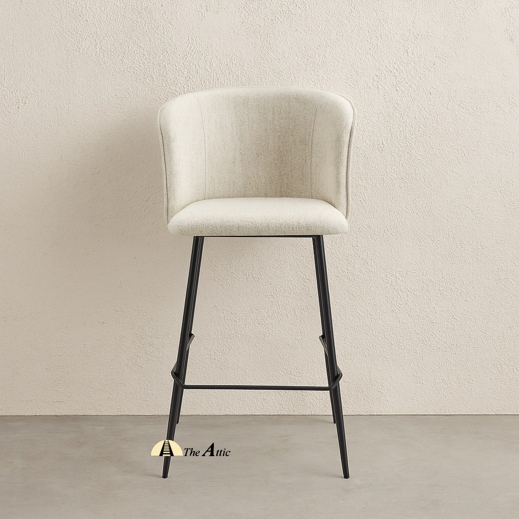 Amsterdam Fabric Bar Counter Stool - The Attic Dubai