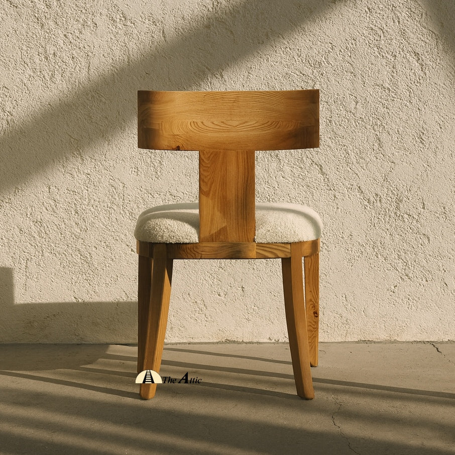 Aruba T-back Upholstered Dining Chair - The Attic Dubai