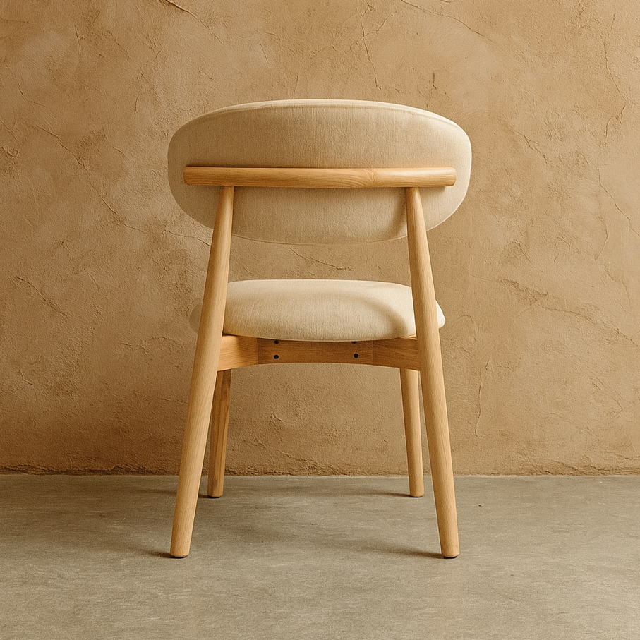 Ashworth Linen Dining Chair, Natural | Modern Seating Dubai - The Attic Dubai