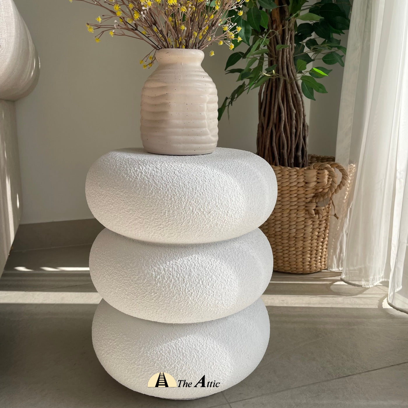 Bentota Side Table, White