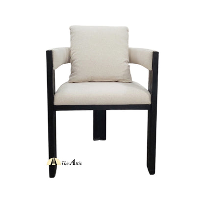 Cannes T-back Upholstered Dining Chair - The Attic Dubai