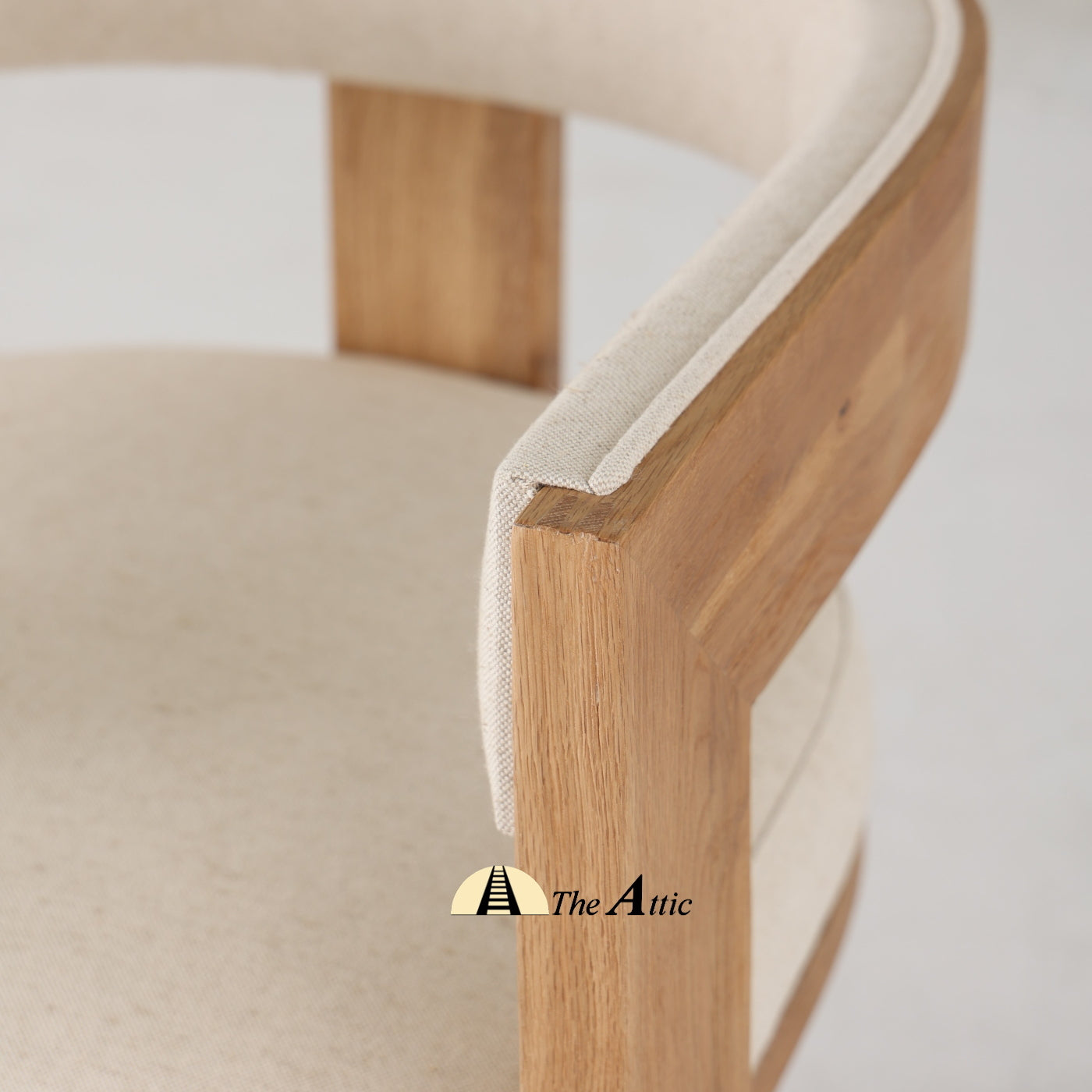 Cannes T-back Upholstered Dining Chair - The Attic Dubai