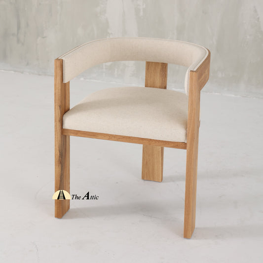 Cannes T-back Upholstered Dining Chair - The Attic Dubai
