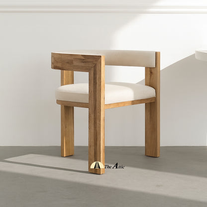Cannes T-back Upholstered Dining Chair - The Attic Dubai