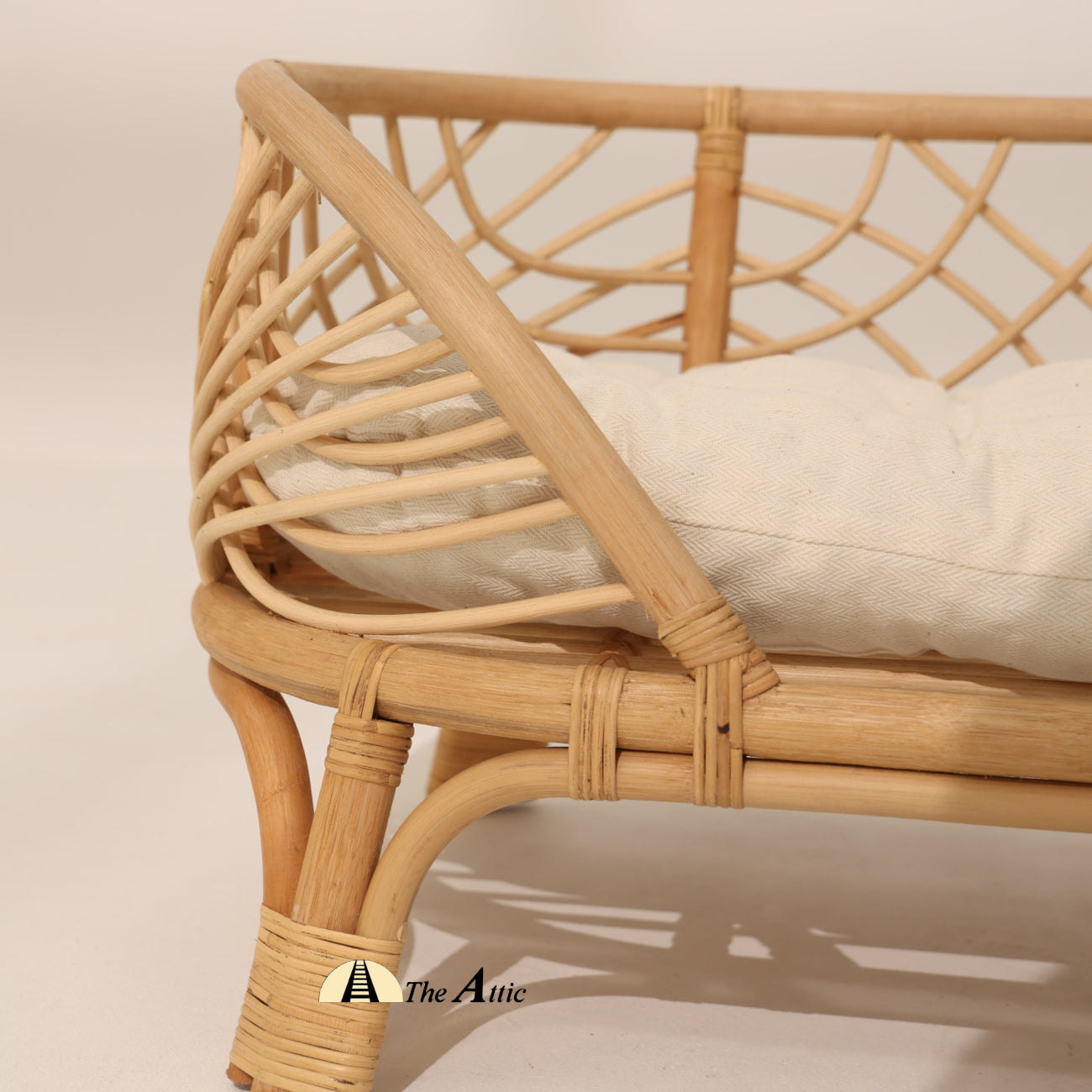 Coco Oval Rattan Dog Bed, Stylish Pet Bed - TheAttic-Dubai.com