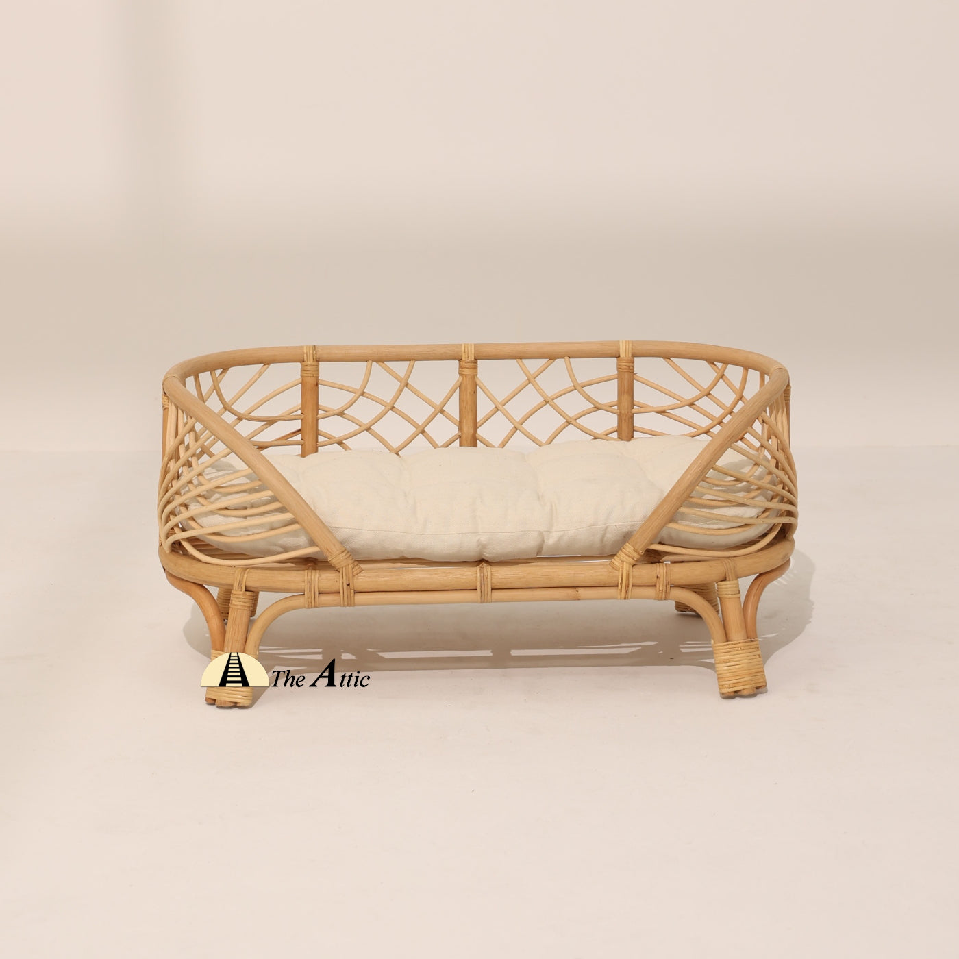 Coco Oval Rattan Dog Bed, Stylish Pet Bed - TheAttic-Dubai.com