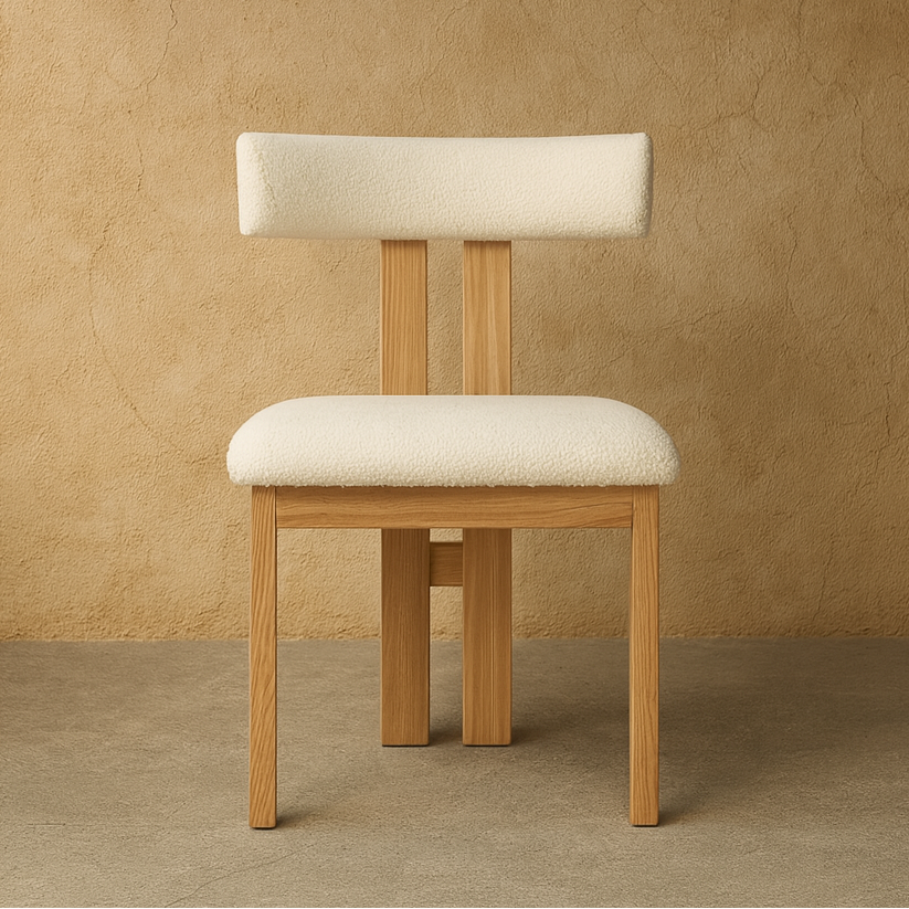 Copenhagen T-back Upholstered Dining Chair - The Attic Dubai