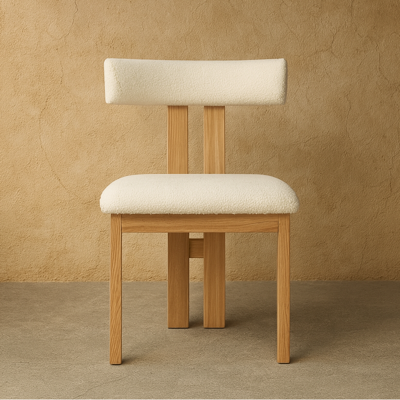 Copenhagen T-back Upholstered Dining Chair - The Attic Dubai