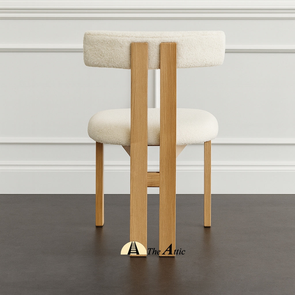 Copenhagen T-back Upholstered Dining Chair - The Attic Dubai