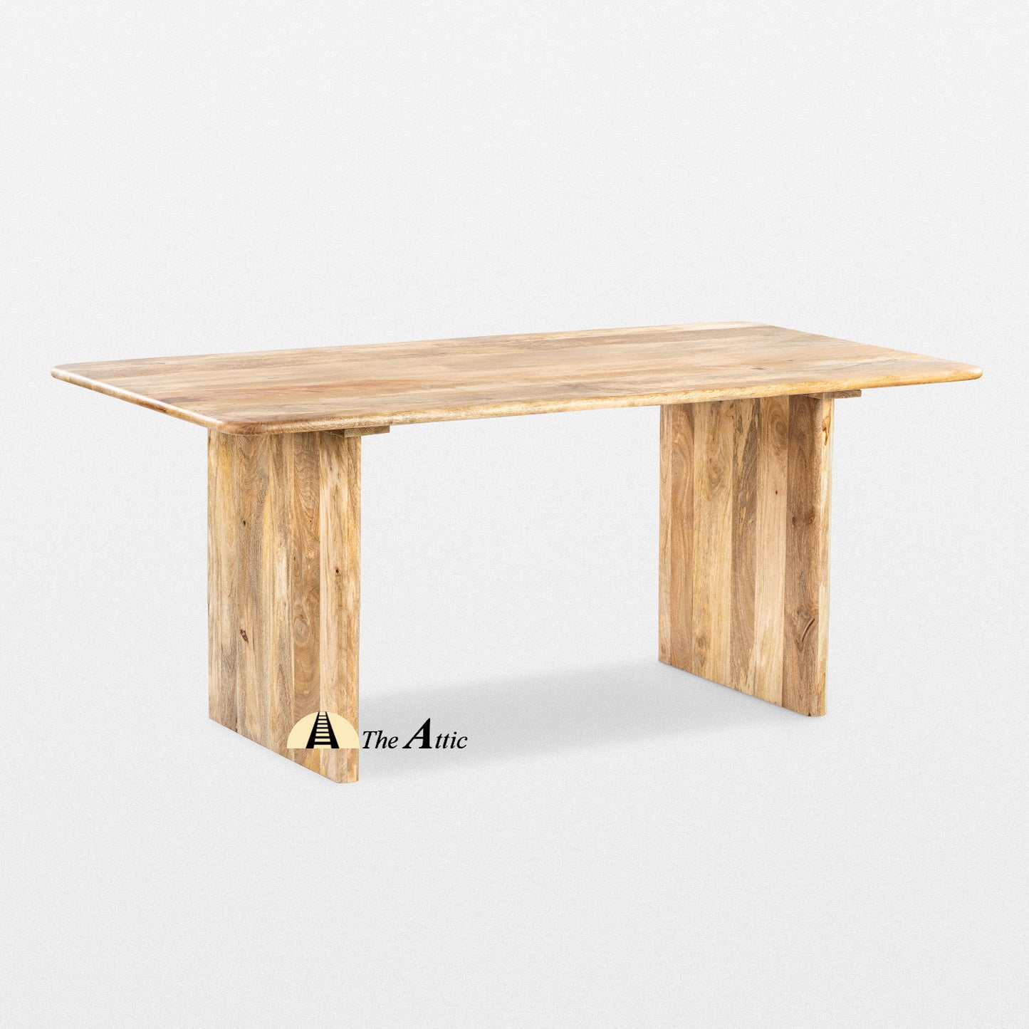 Saga Mango Wood Dining Table - The Attic Dubai