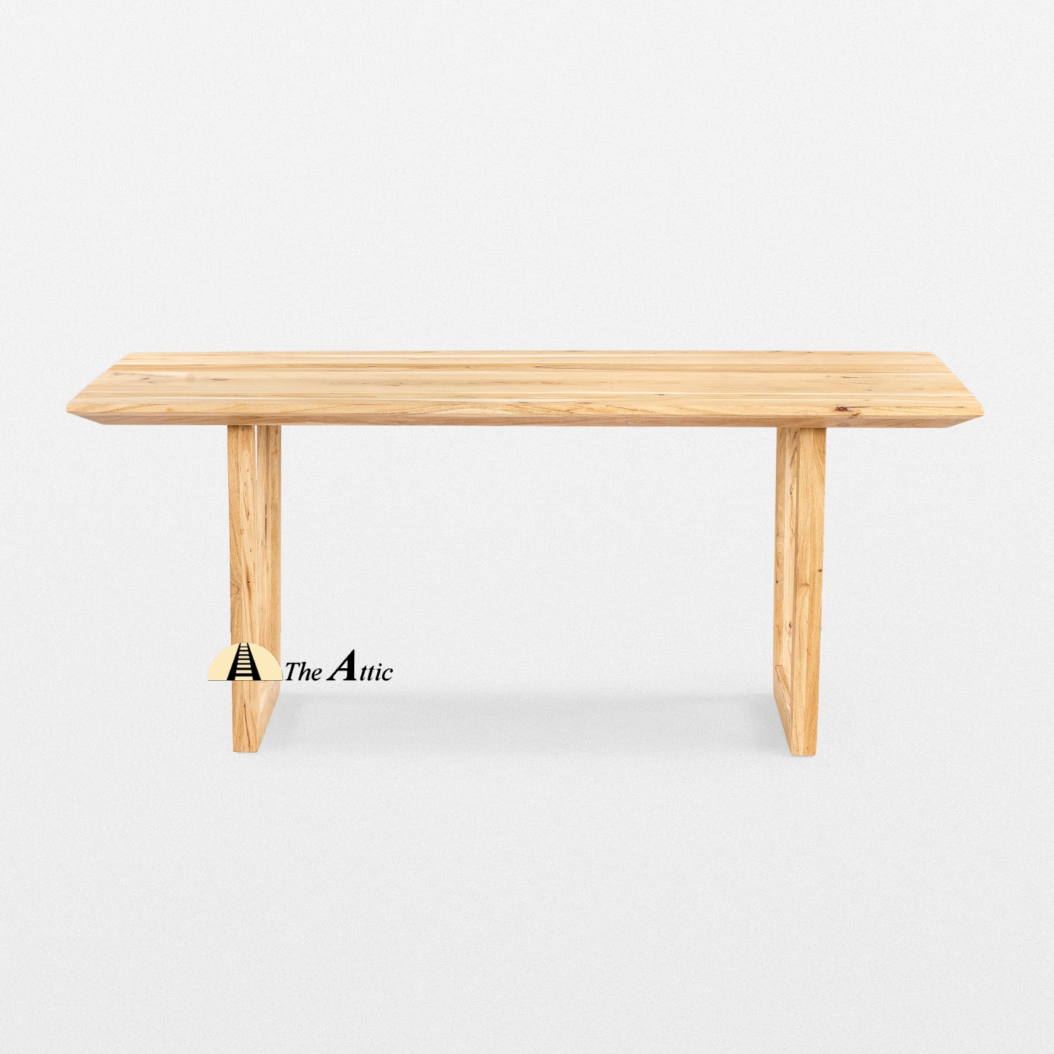 Daman U-Legs Solid Wood Dining Table - The Attic Dubai