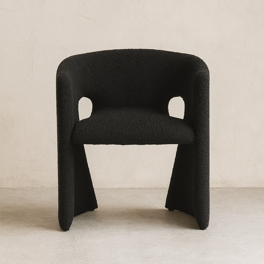 Dublin Boucle Chair, Modern Full Fabric Chair, Dining Chair, home furniture - The Attic Dubai