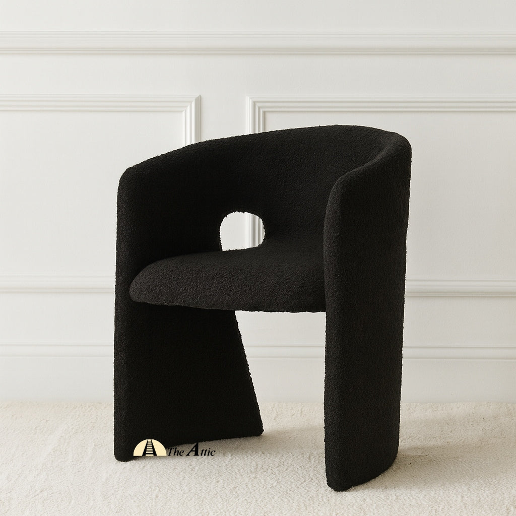 Dublin Boucle Chair, Modern Full Fabric Chair, Dining Chair, home furniture - The Attic Dubai