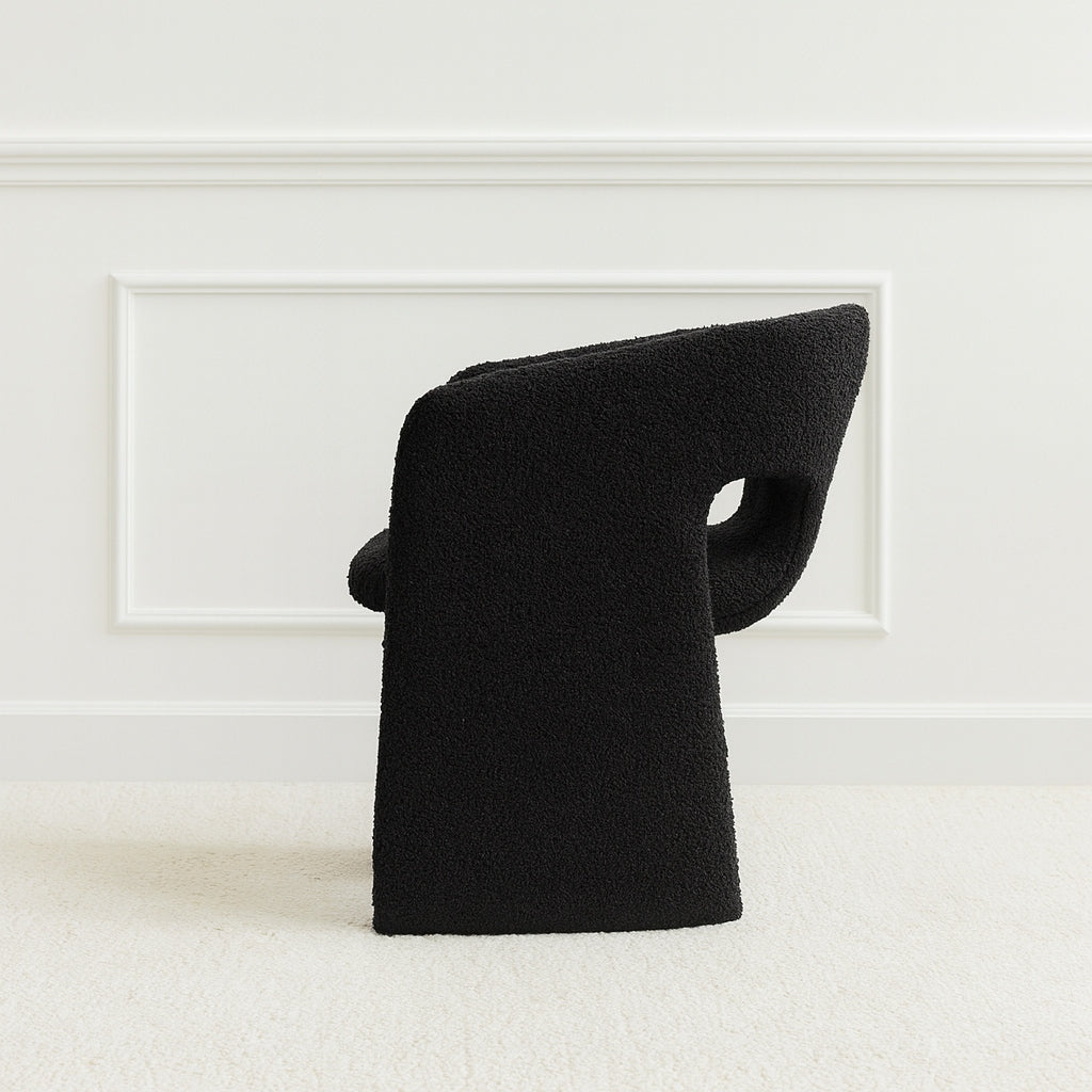 Dublin Boucle Chair, Modern Full Fabric Chair, Dining Chair, home furniture - The Attic Dubai