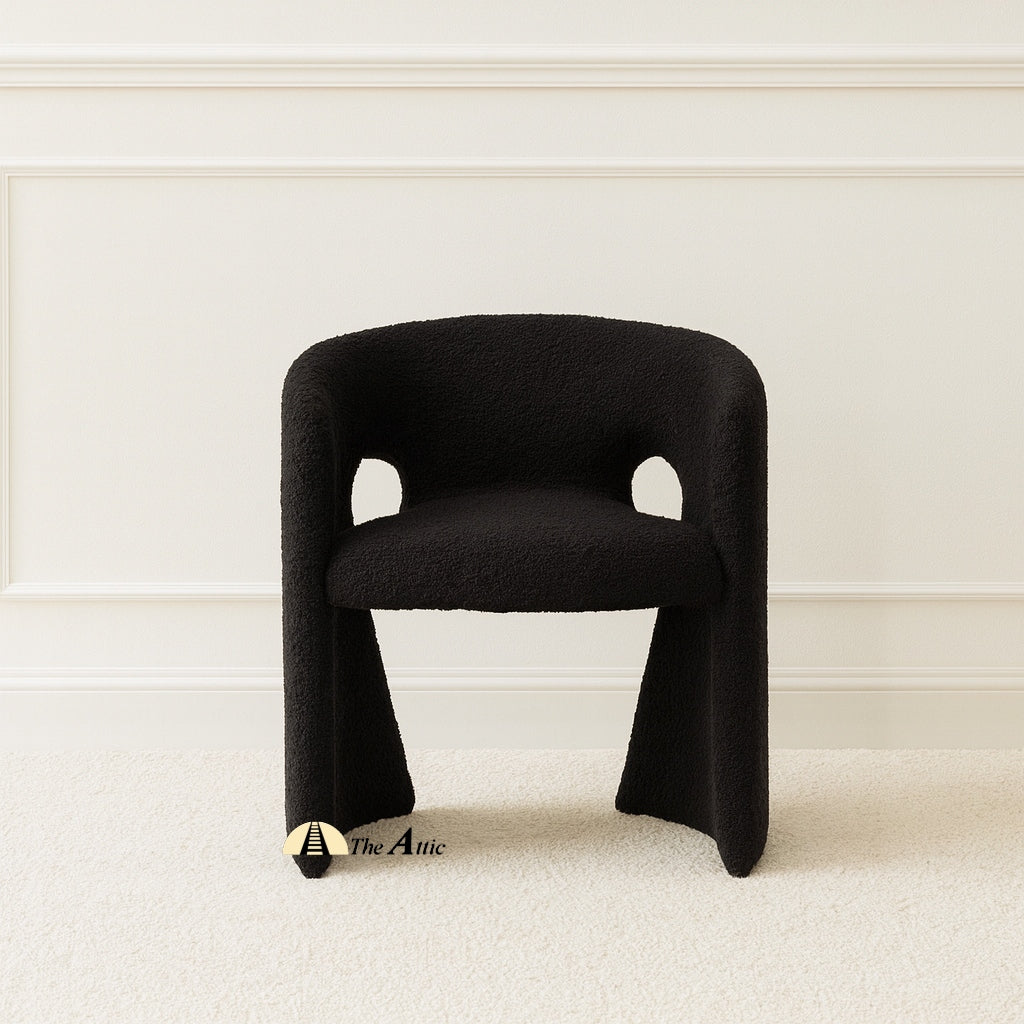 Dublin Boucle Chair, Modern Full Fabric Chair, Dining Chair, home furniture - The Attic Dubai