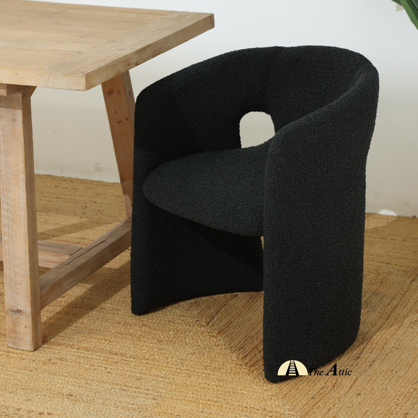 Dublin Boucle Chair, Modern Full Fabric Chair, Dining Chair, home furniture - The Attic Dubai