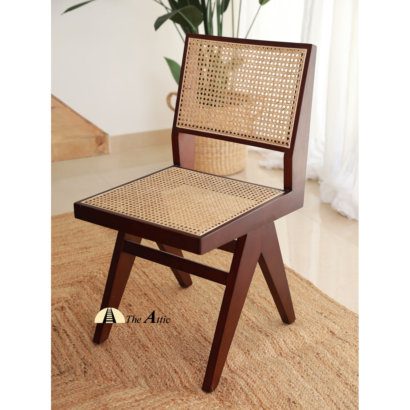 Geneva Mid-Century Modern Armless Dining Chair, Chandigarh Dining Chair - The Attic Dubai