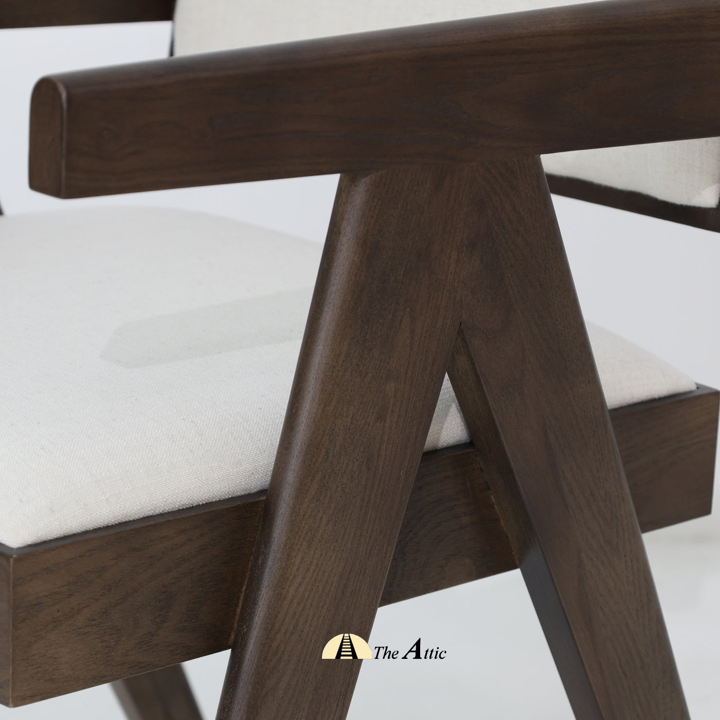 Geneva Dining Armchair, Dark Brown