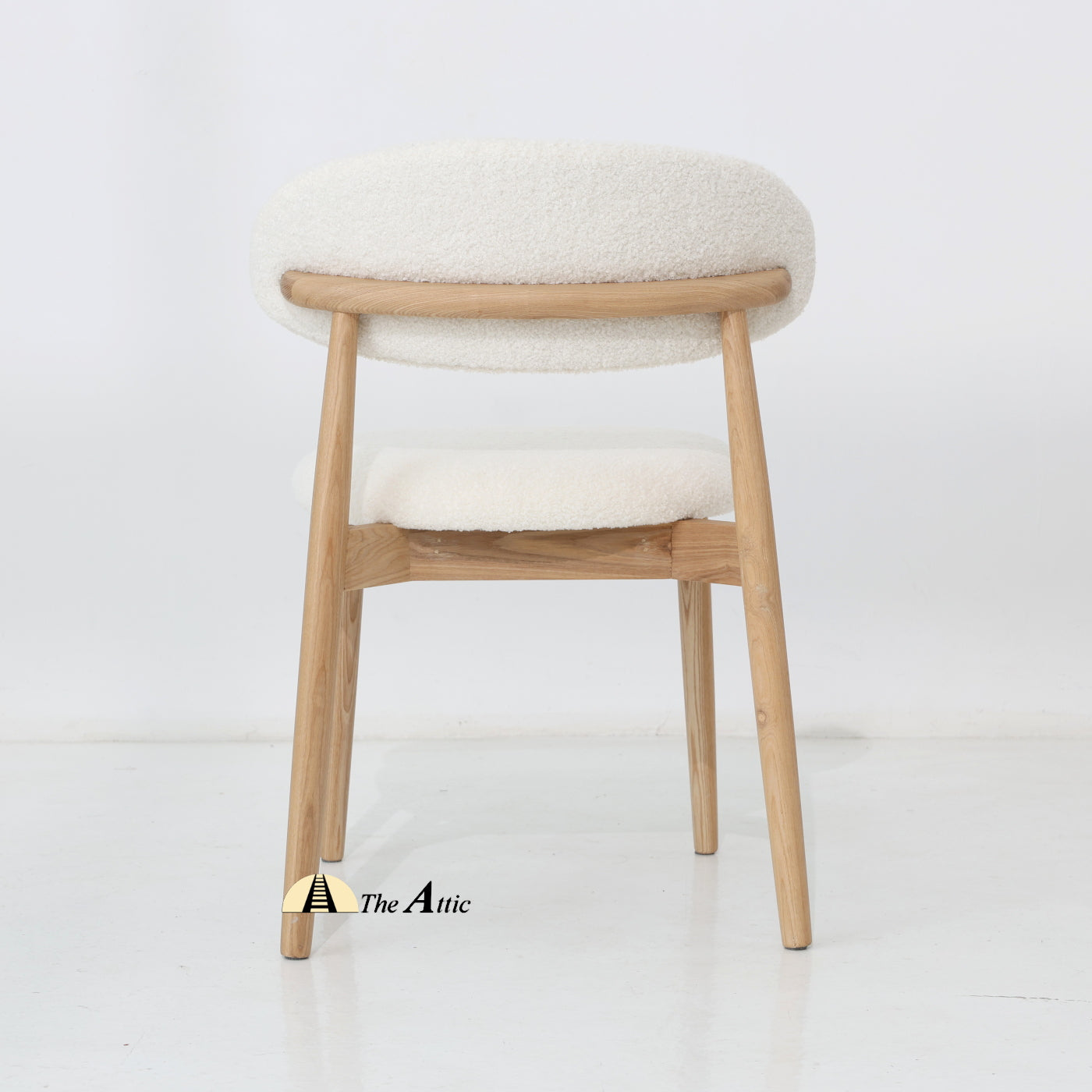 Havana Wooden Dining Chair, Natural Upholstered Dining Chair - The Attic Dubai