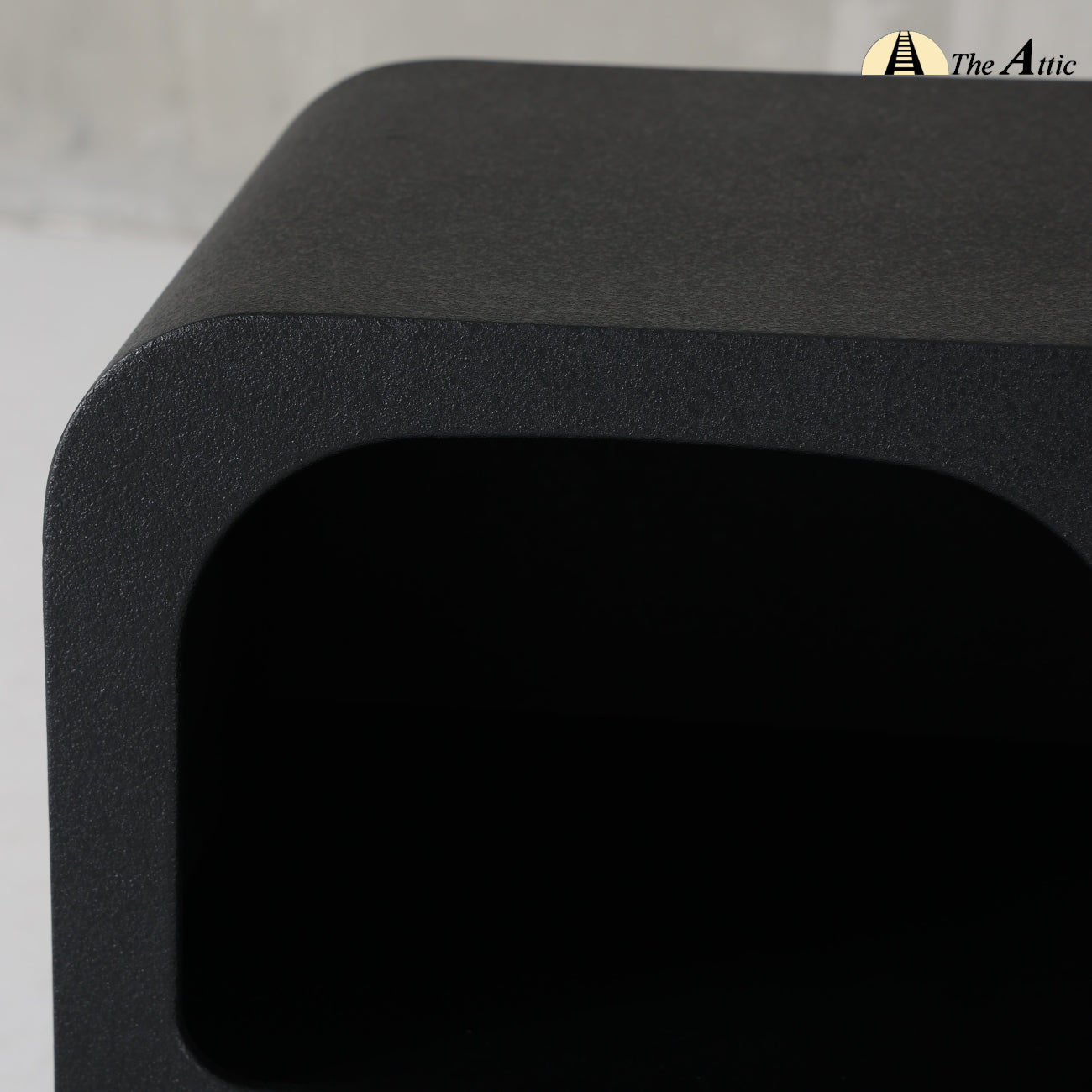 Hawaii Organic Shape Black TV Unit, 200cm - The Attic Dubai