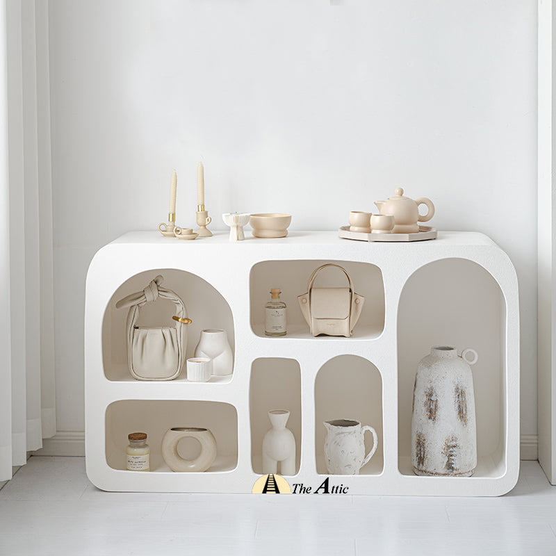 Hawaii Organic Shape White Console - The Attic Dubai