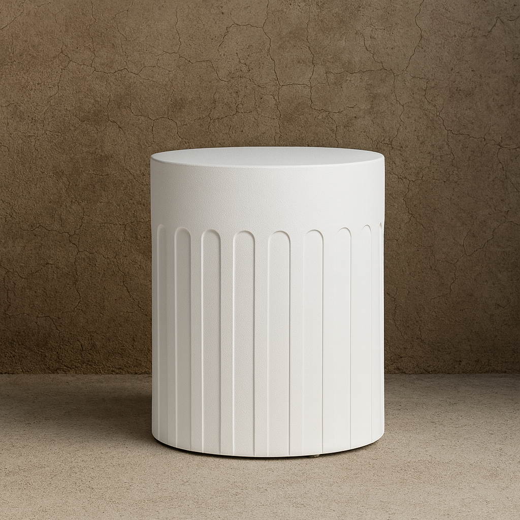 Hawaii White Side Table, Arch End Table - The Attic Dubai