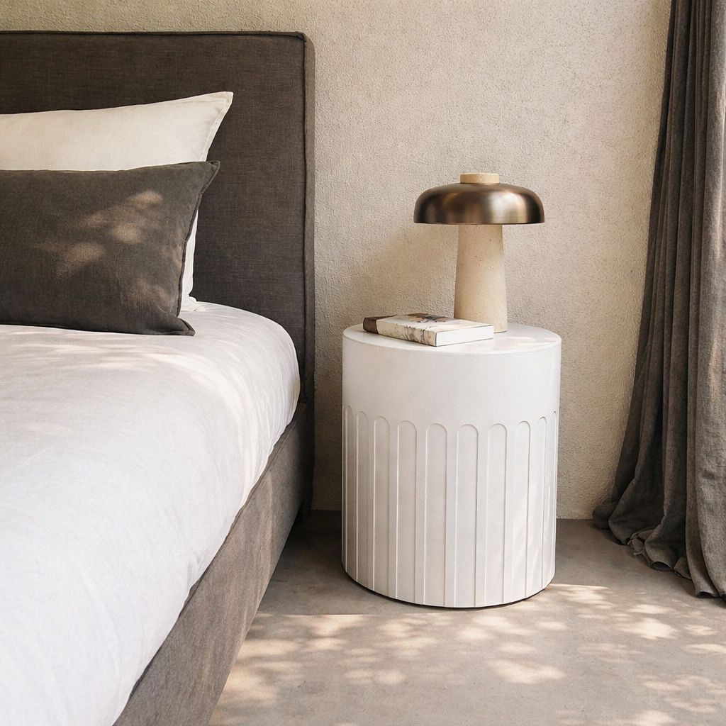 Hawaii White Side Table, Arch End Table - The Attic Dubai