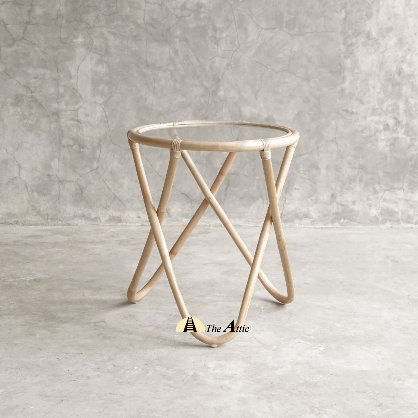 Lulea Rattan Round Side Table