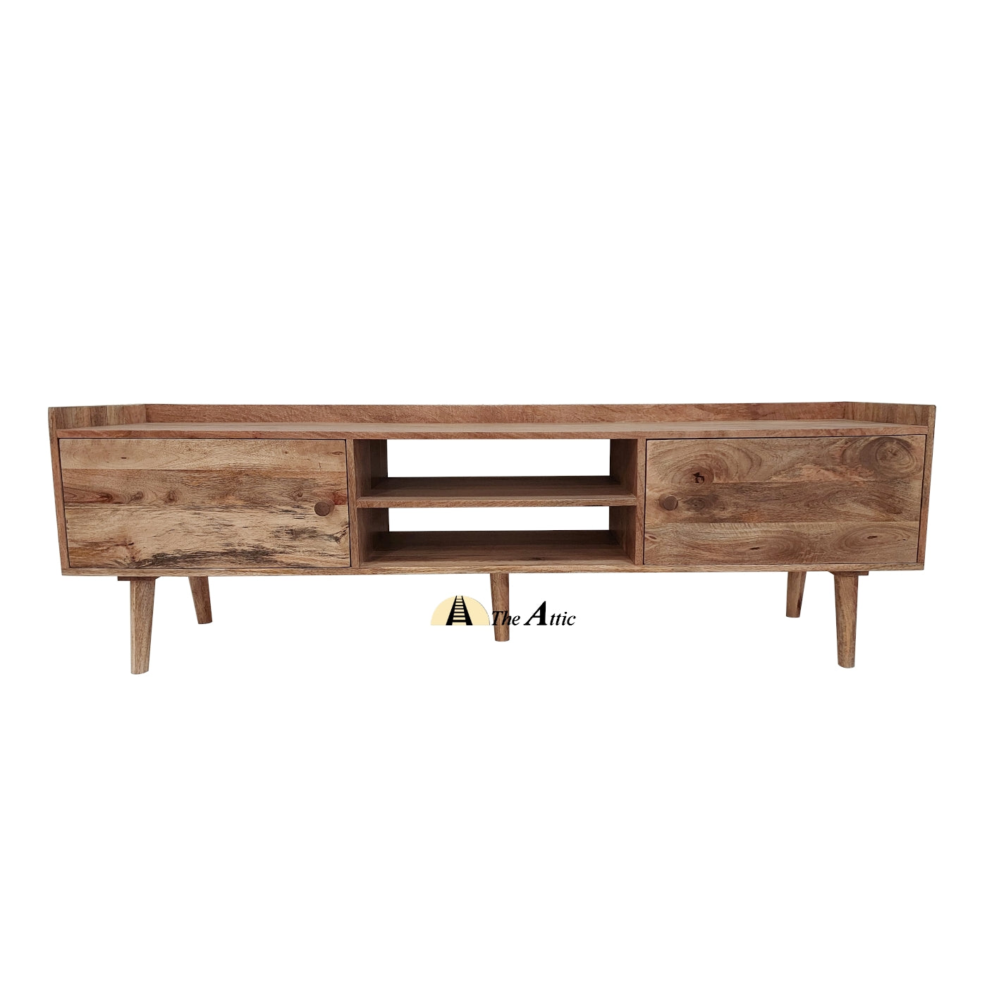 Oslo Modern Mid-Century Minimalist TV Unit, 180 cm - The Attic Dubai