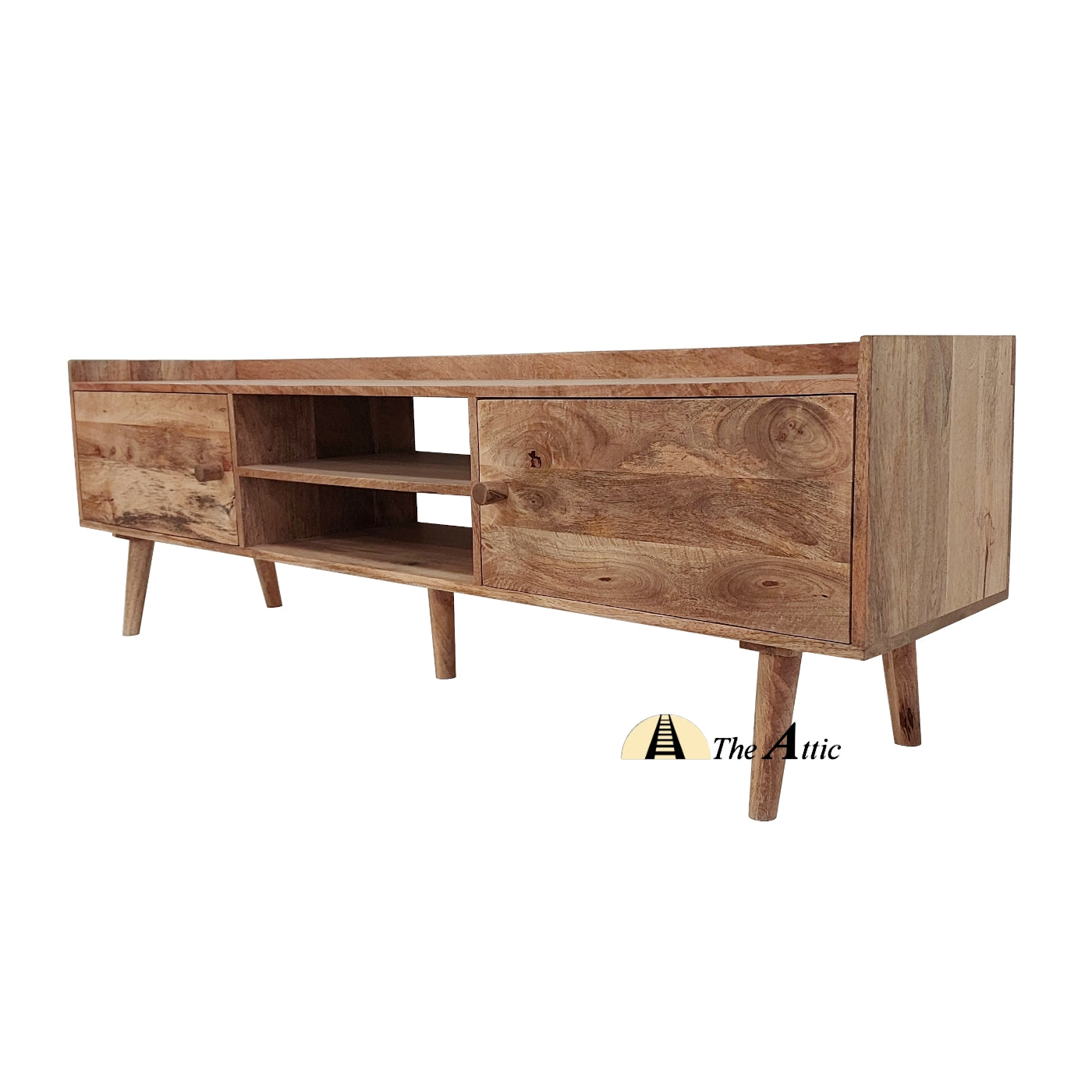 Oslo Modern Mid-Century Minimalist TV Unit, 180 cm - The Attic Dubai