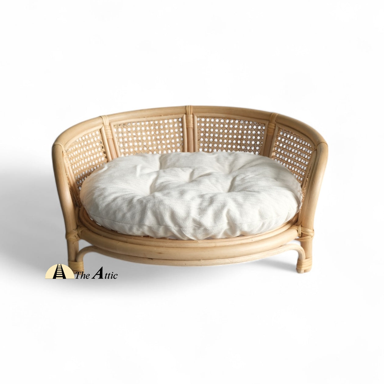 Milo Rattan Pet Bed, Rattan Dog Bed, Stylish Cat Bed - The Attic Dubai